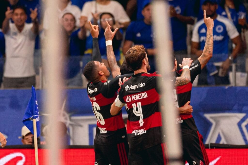 comemoracao gol flamengo