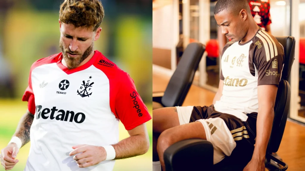 Léo Pereira, De La Cruz, Vitão e Alex Sandro trabalham para jogo contra o Botafogo