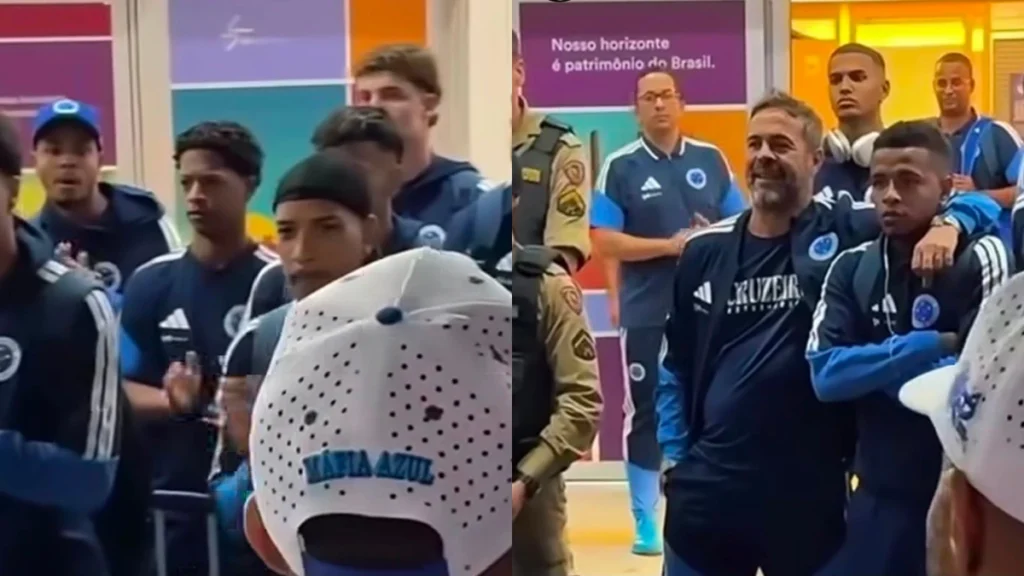 Torcedores do Cruzeiro provocam Leonardo Jardim antes de duelo com o Flamengo pela Libertadores