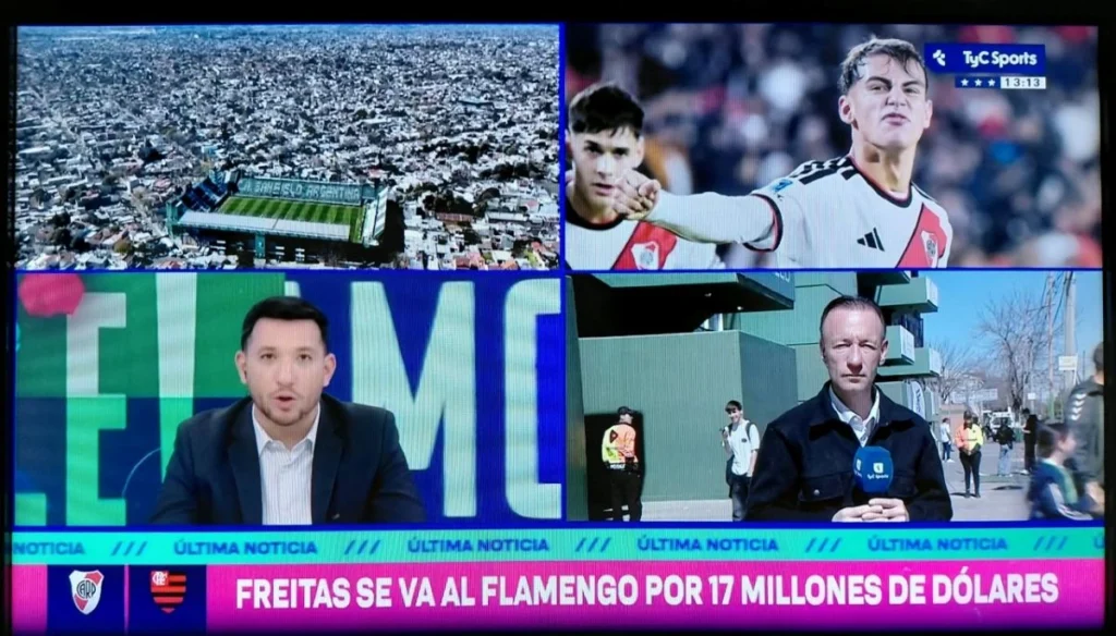 Flamengo avança por Joaquín Freitas e negocia com o River Plate