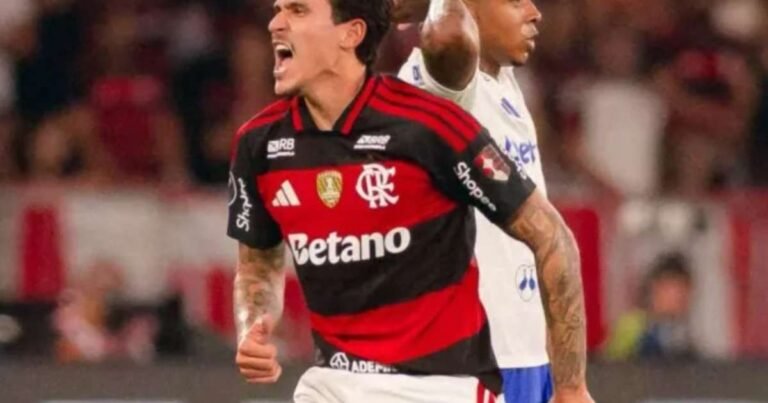 Pedro reclama ao ser substituído em Flamengo x Bragantino e depois abraça Jardim