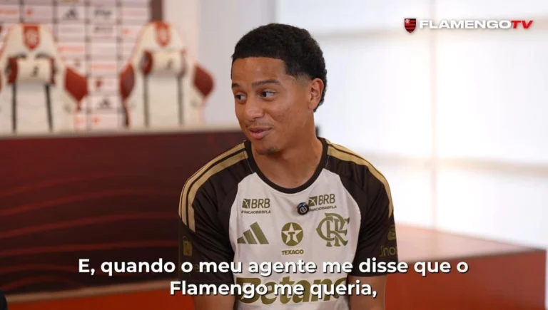 Anthony Valencia explica escolha da camisa 14 e fala sobre possível estreia no Flamengo
