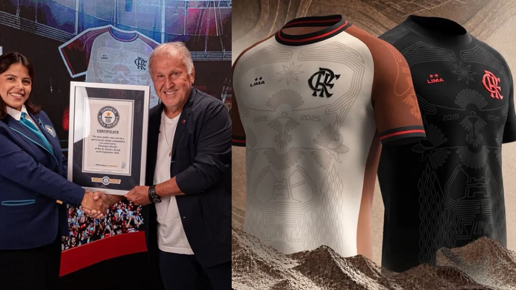 Flamengo tem recorde mundial reconhecido pelo Guinness com o Manto da Nação
