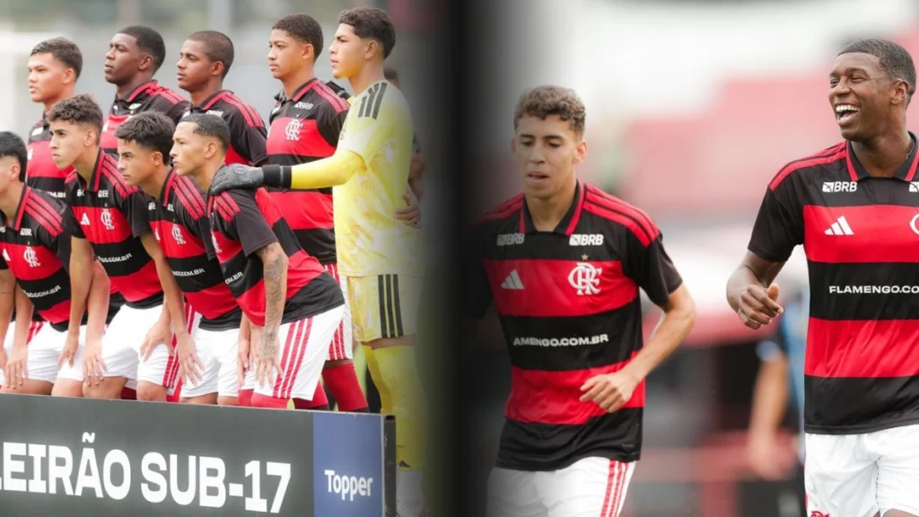 Flamengo Sub-17 vence o Grêmio e chega a 13 jogos sem derrota no Brasileiro