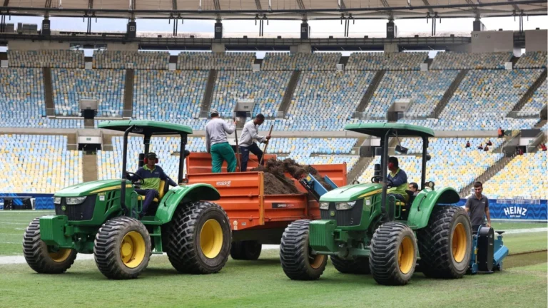 Maracanã inicia troca do gramado antes de sequência do Flamengo no estádio