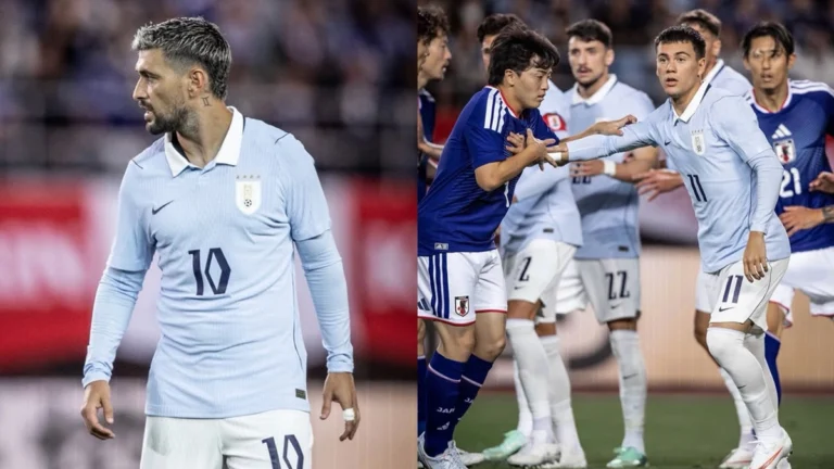 Uruguai perde para o Japão em amistoso, e Arrascaeta entra no segundo tempo