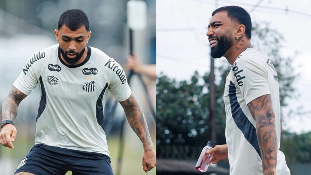 Gabigol encara o Palmeiras pelo Santos com retrospecto relevante para o Flamengo