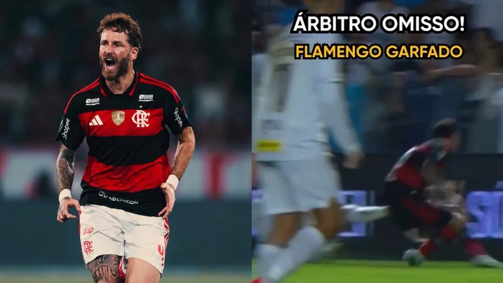 Léo Pereira curte crítica a Daronco, e Flamengo publica nota após Santos 2 x 2