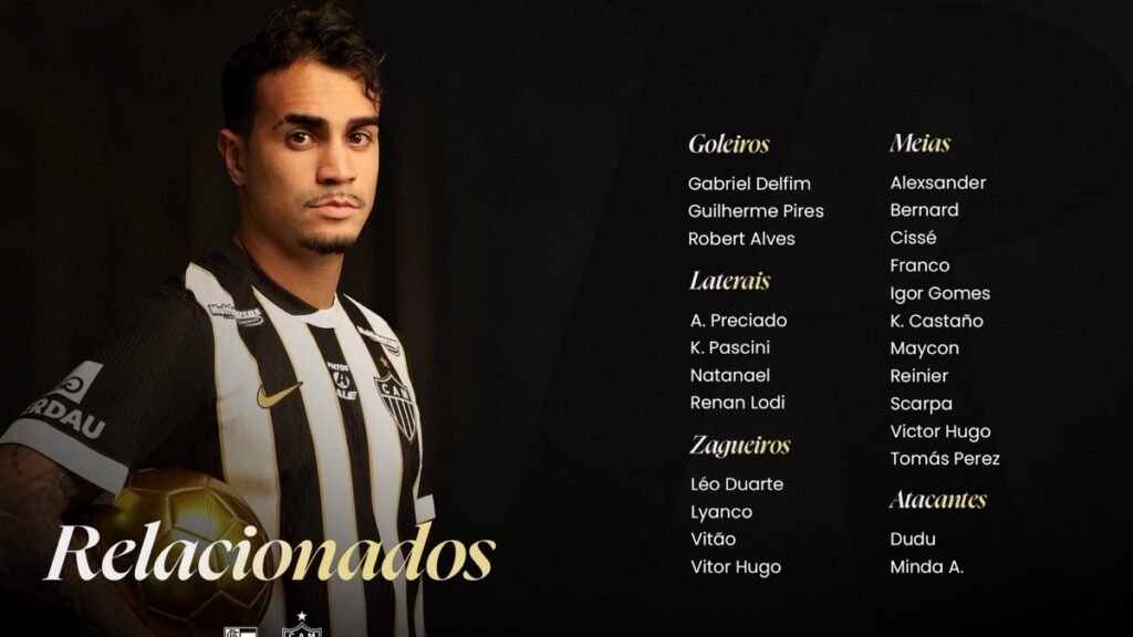 Atlético-MG terá retorno de Gustavo Scarpa contra o Flamengo pelo Brasileirão