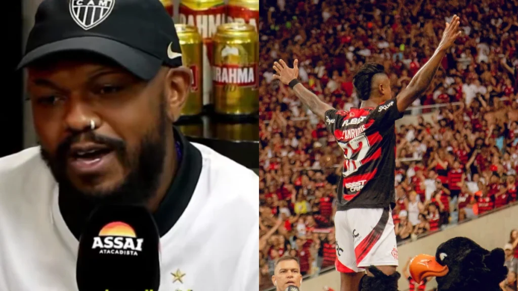 Djonga diz que Bruno Henrique torce pelo Atlético-MG, mas atacante segue no Flamengo até 2027