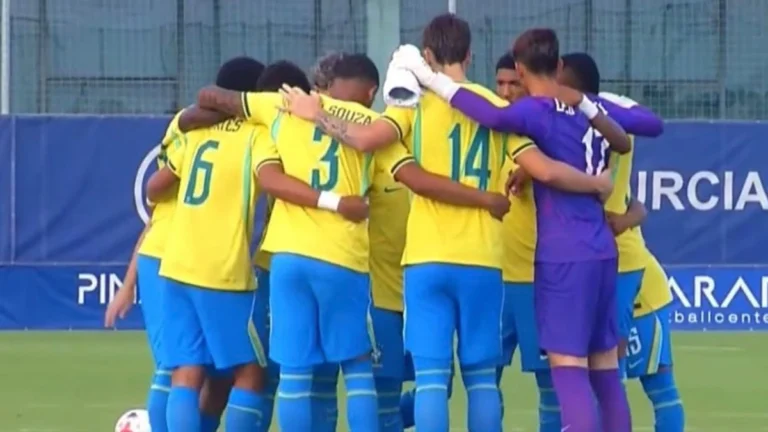 Brasil Sub-20 vence a Dinamarca com João Victor e Leo Nannetti como titulares