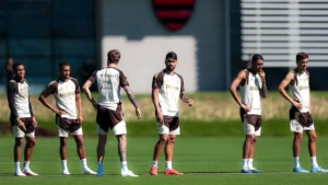 Jardim usa treino no Ninho para definir o Flamengo contra o Bahia